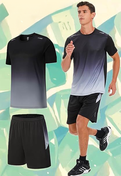 SwiftSkinzy™ Men's Outdoor Sports Quick-Drying 2-Piece Set