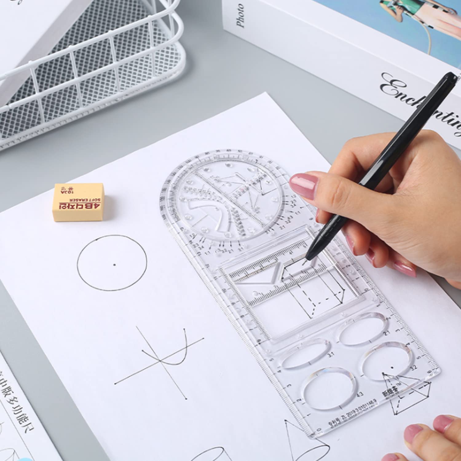 Multifunctional Geometry Ruler
