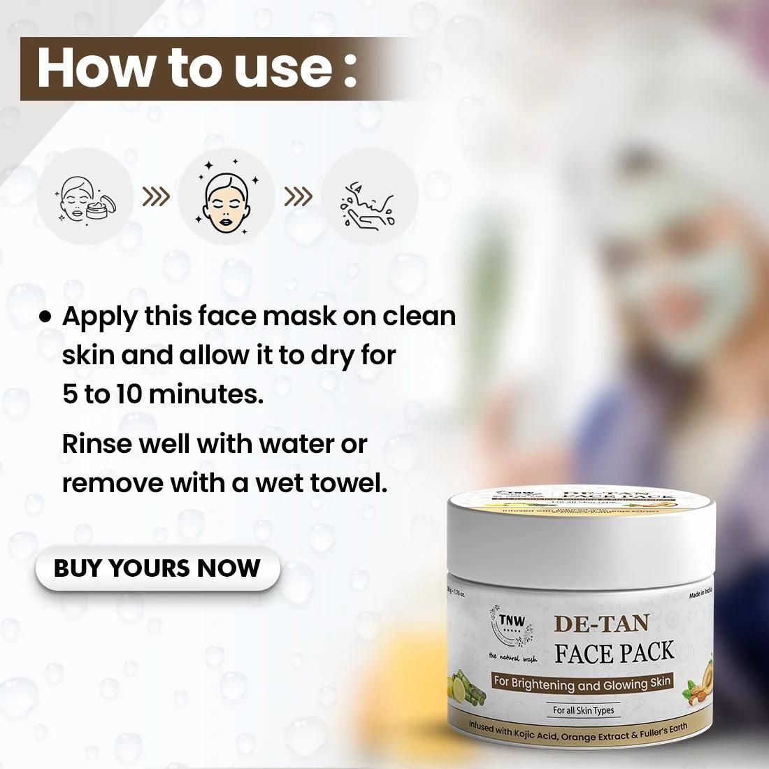 TanErasexi™ DE-Tan Face Pack (Pack of 2)