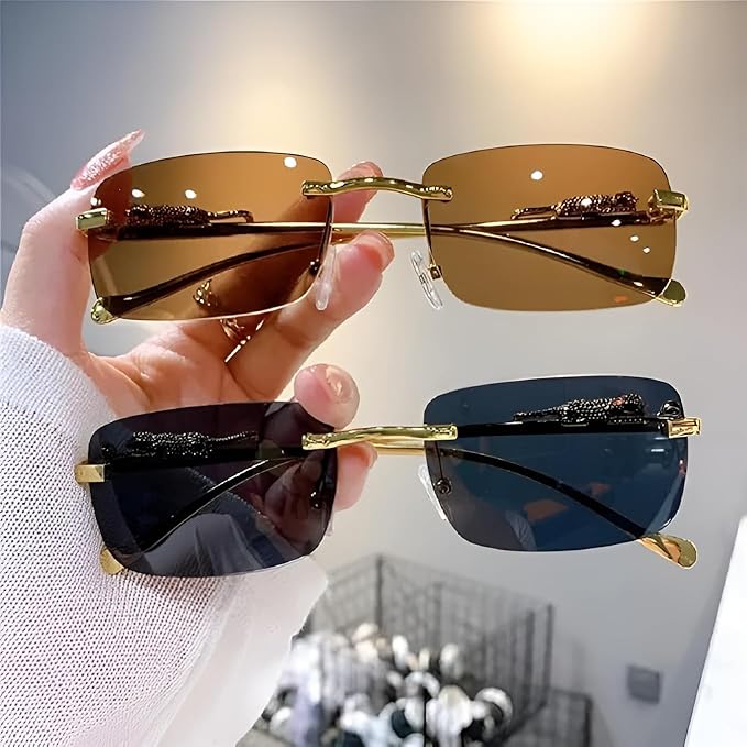 Unisex Rimless Sunglasses