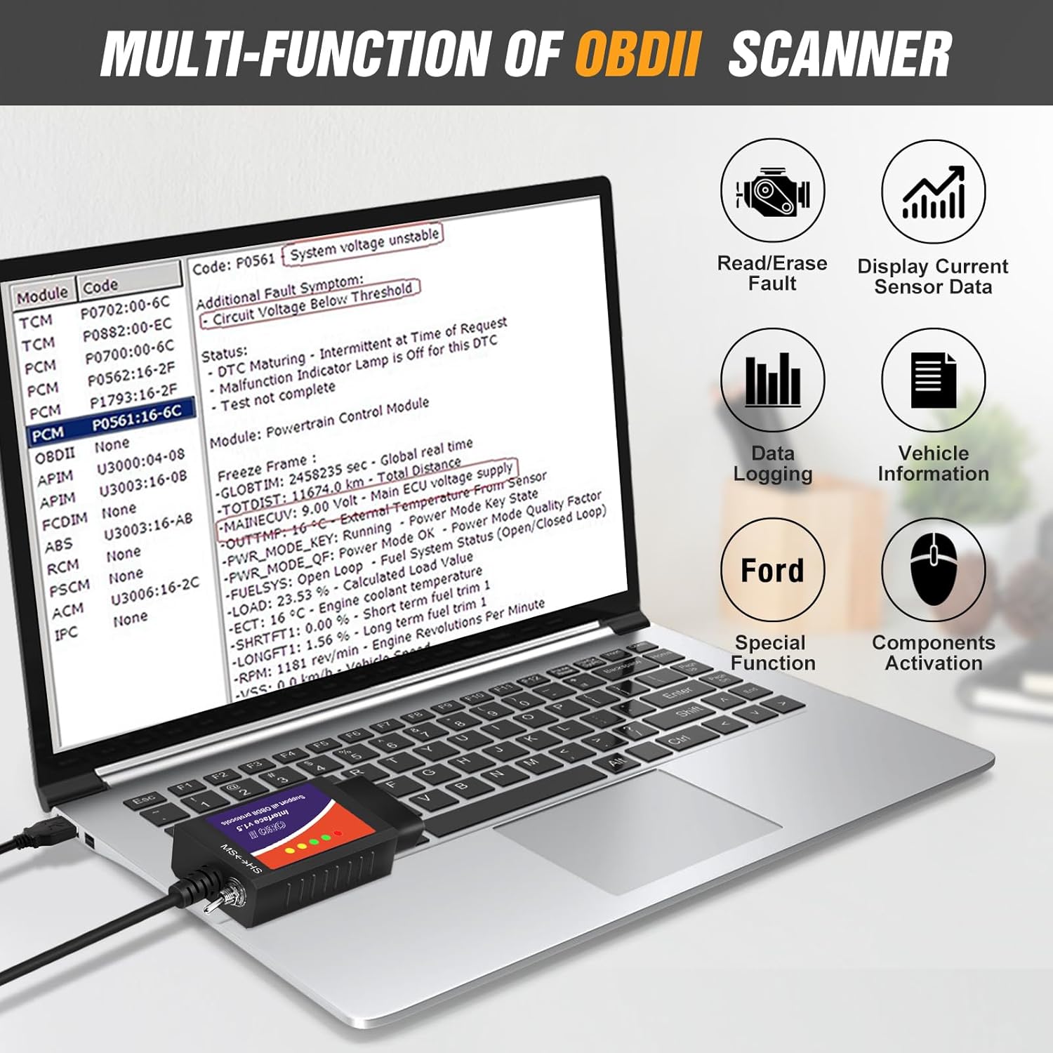 FaultFlashzy™ OBD 2 Scanner
