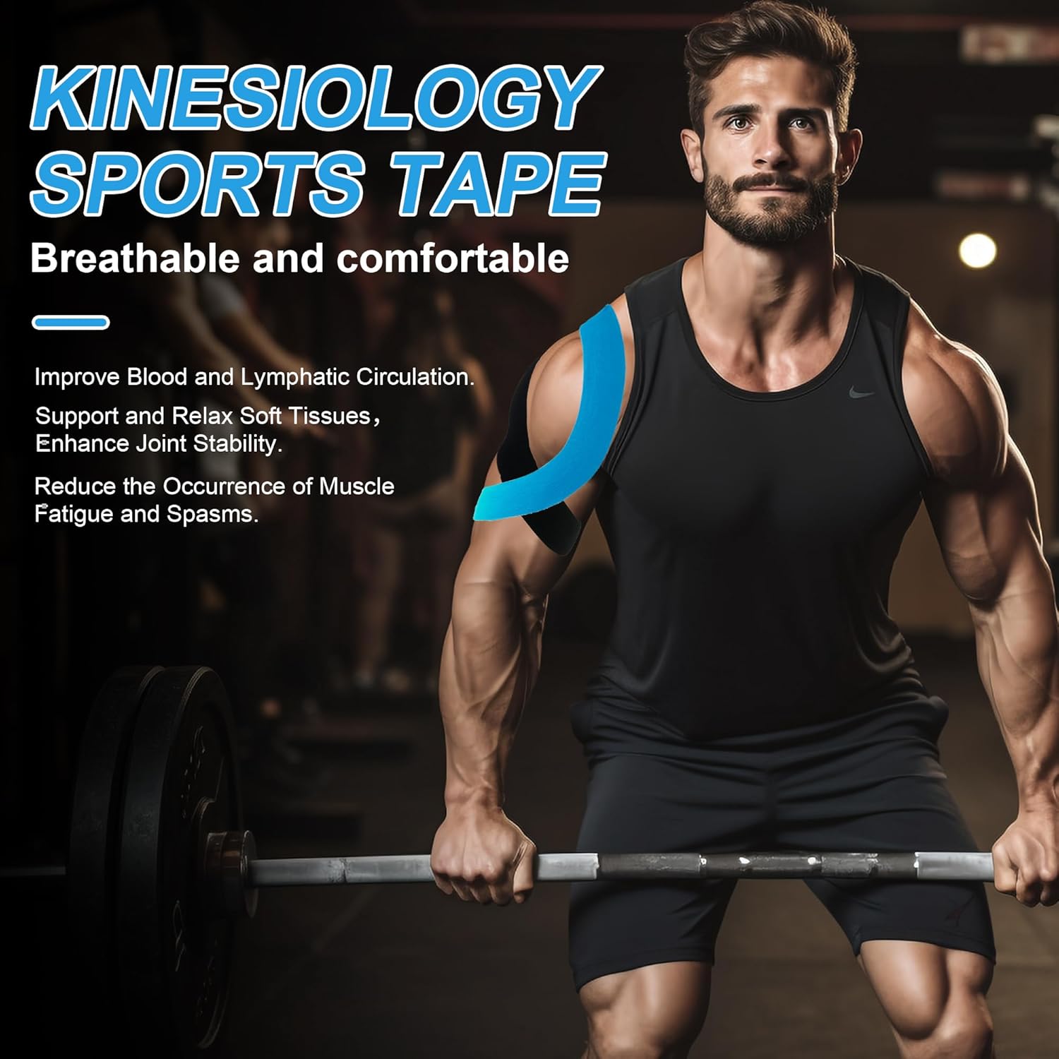 Kinestrixy™ Kinesiology Tape for Muscle Pain Relief