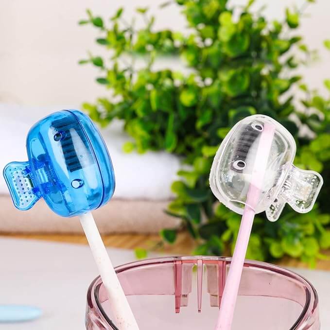 Germ Protector Cap Cover for Tooth Brush (Pack of 8)