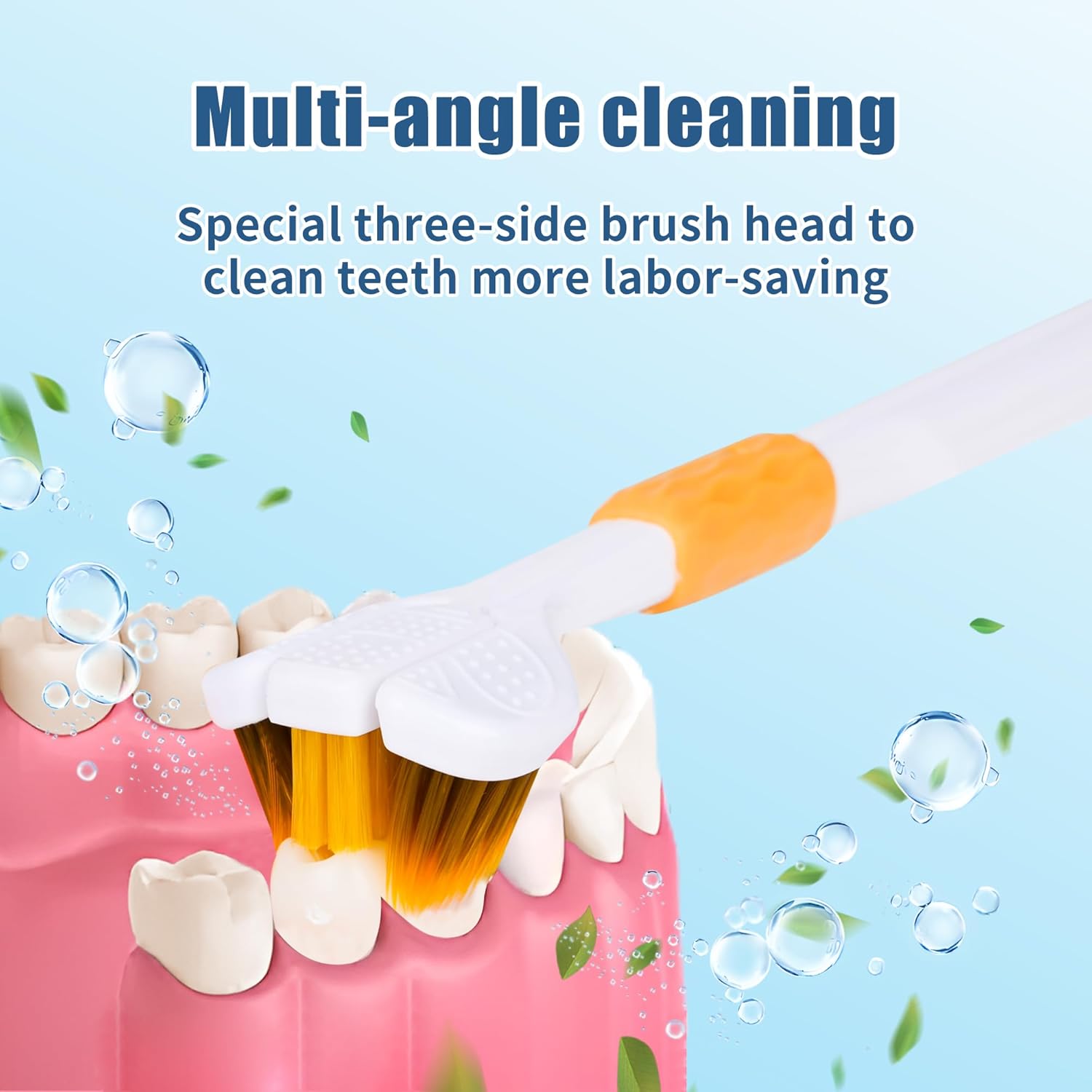 3 Sided Tooth Brush (Pack of 4)