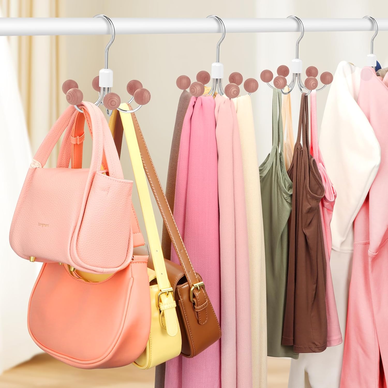 360° Swivel Hoodie & Purse Organizer (Pack of 2)