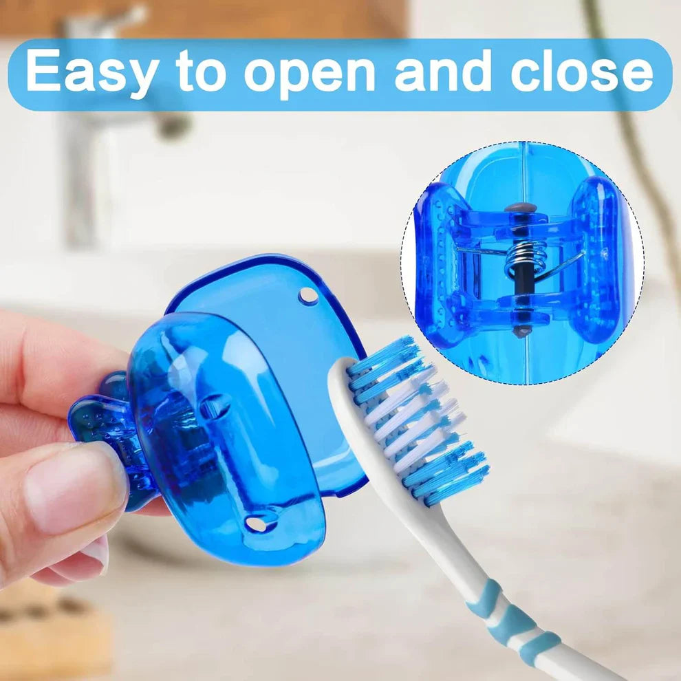 Germ Protector Cap Cover for Tooth Brush (Pack of 8)