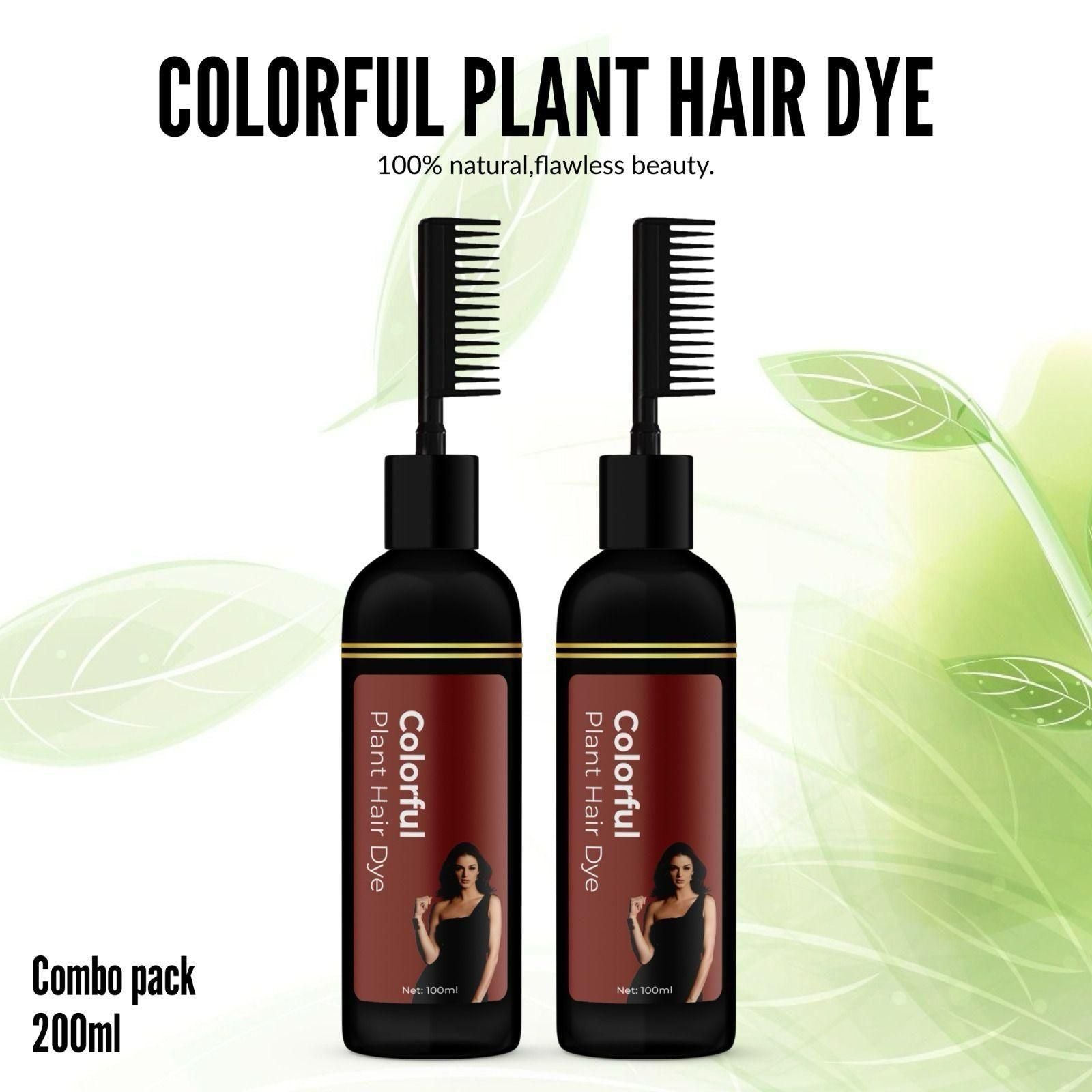 Hair Dye Comb Shampoo (Pack of 2)