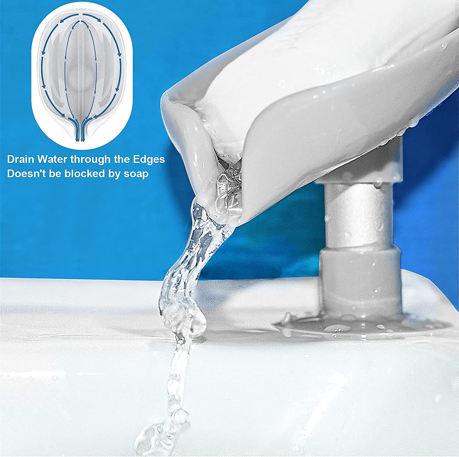 SoapNezt™ Leaf Shaped Self Draining Soap Holder (Pack of 2)