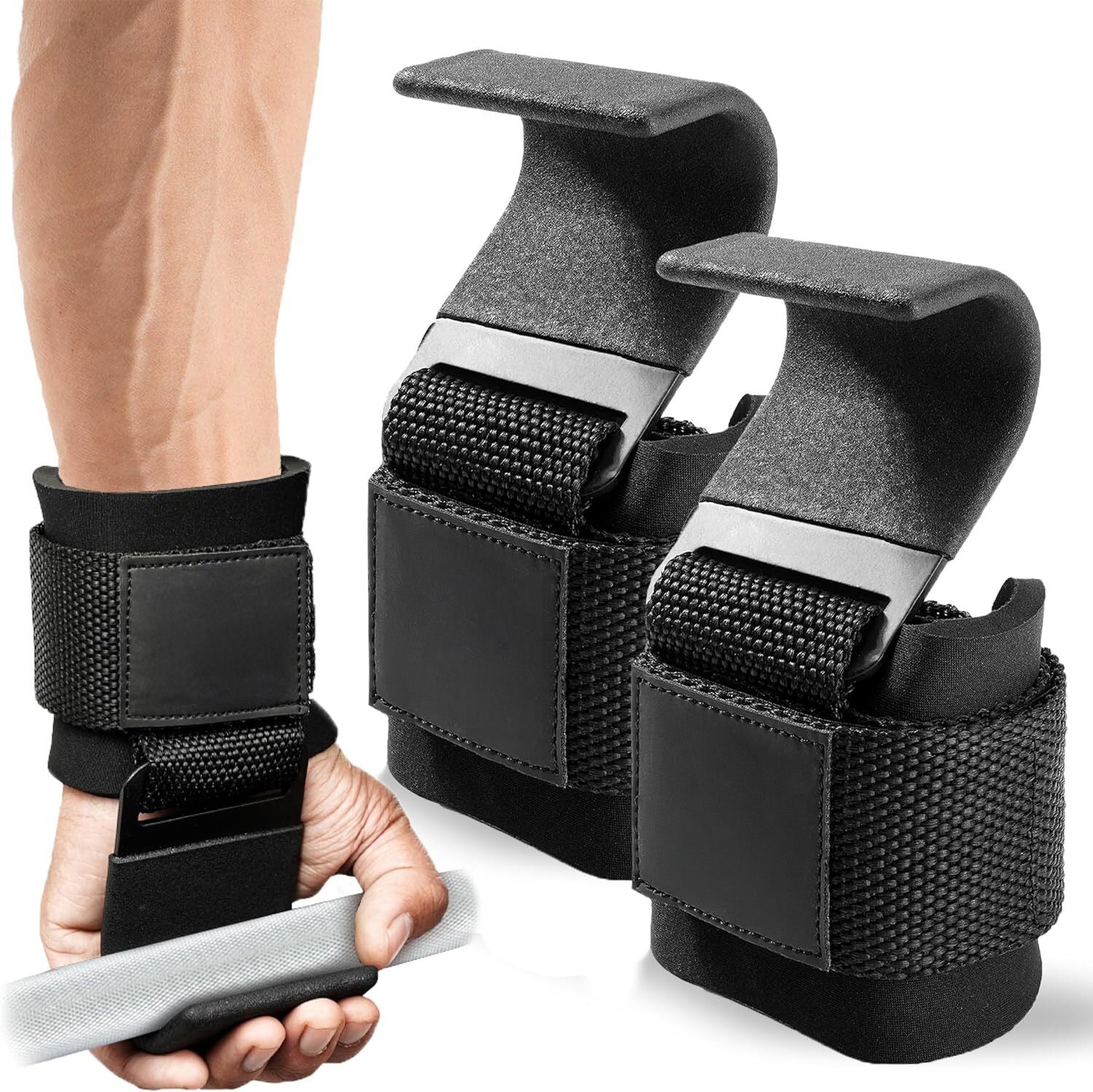 Weightlifting Wrist Hooks (Pack of 2)