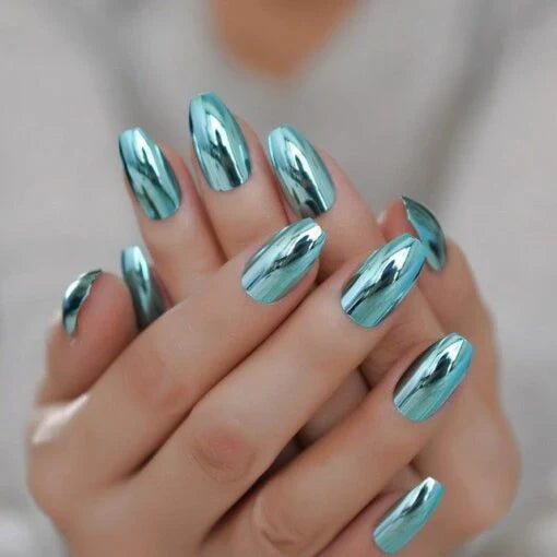 Metallic Mirror Finish Glass Nail Polish (Pack Of 4)