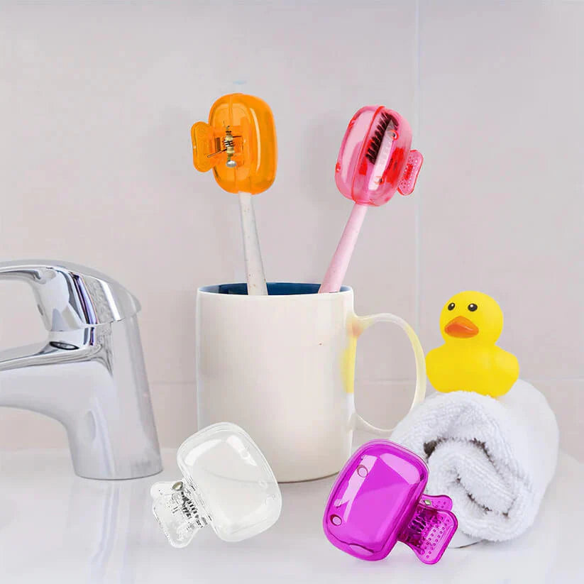 Germ Protector Cap Cover for Tooth Brush (Pack of 8)