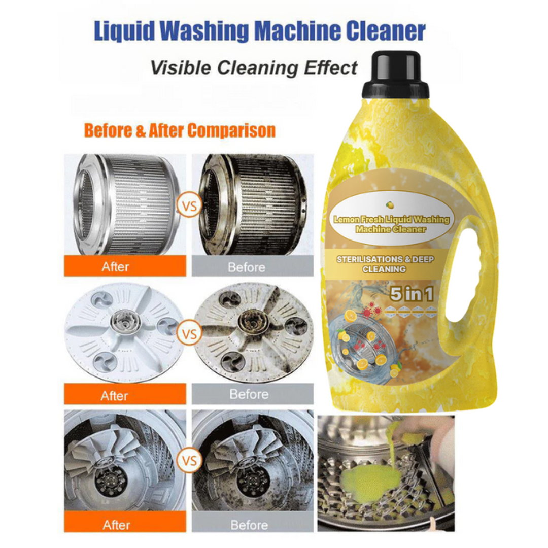Washwizardzy™ Liquid Washing Machine Cleaner (Pack of 3)