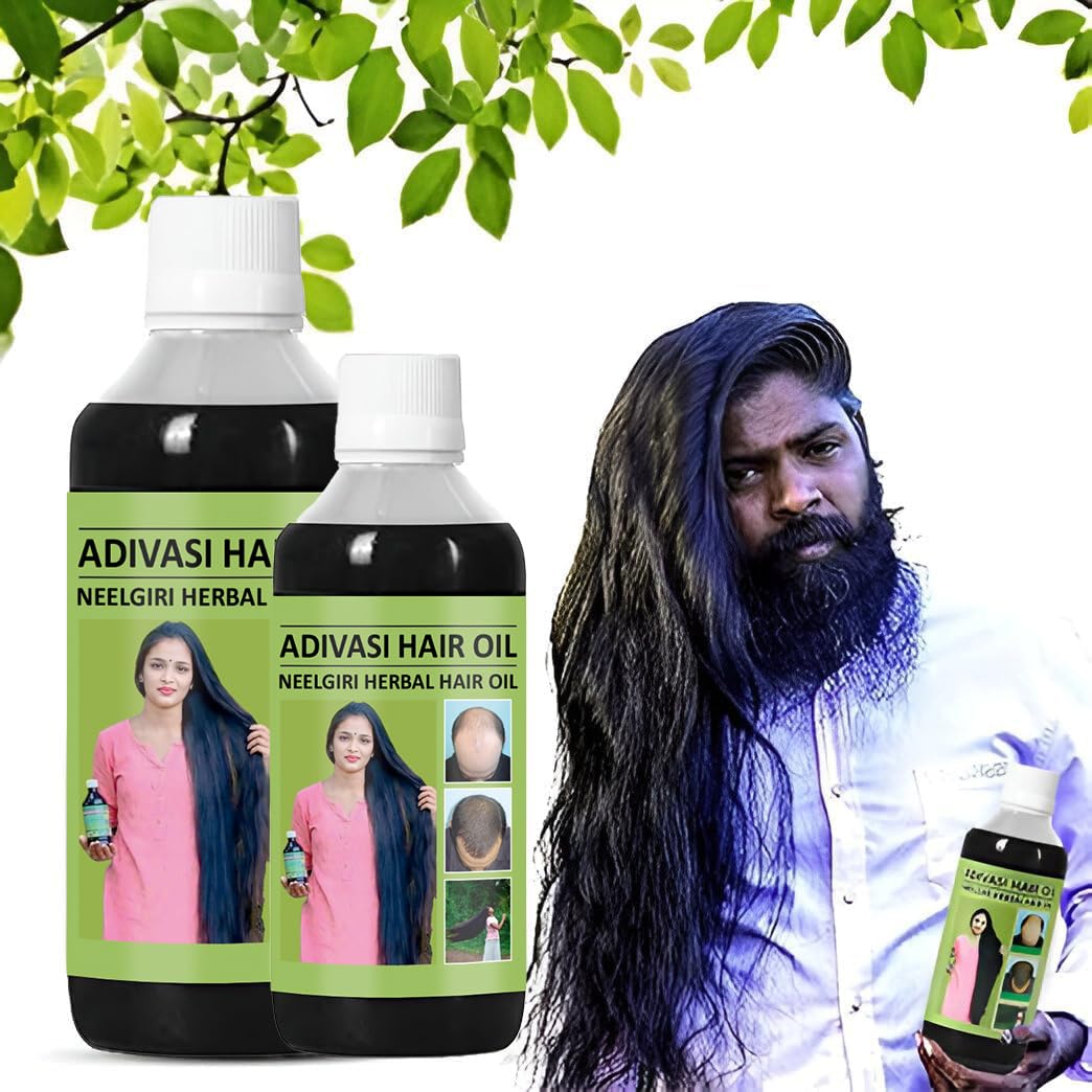 Adivasi Neelgiri Herbal Hair Oil (Pack of 2) Zaavio®