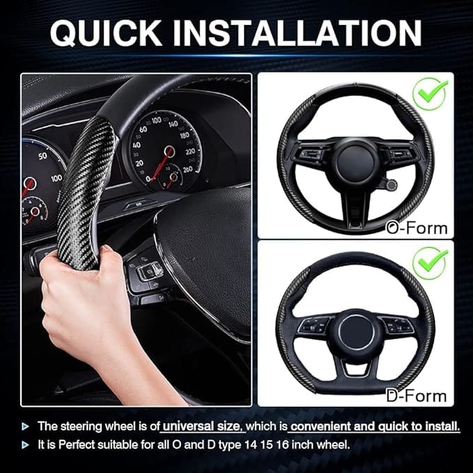 Anti-Slip Steering Wheel Cover (2 Side Set) Zaavio®