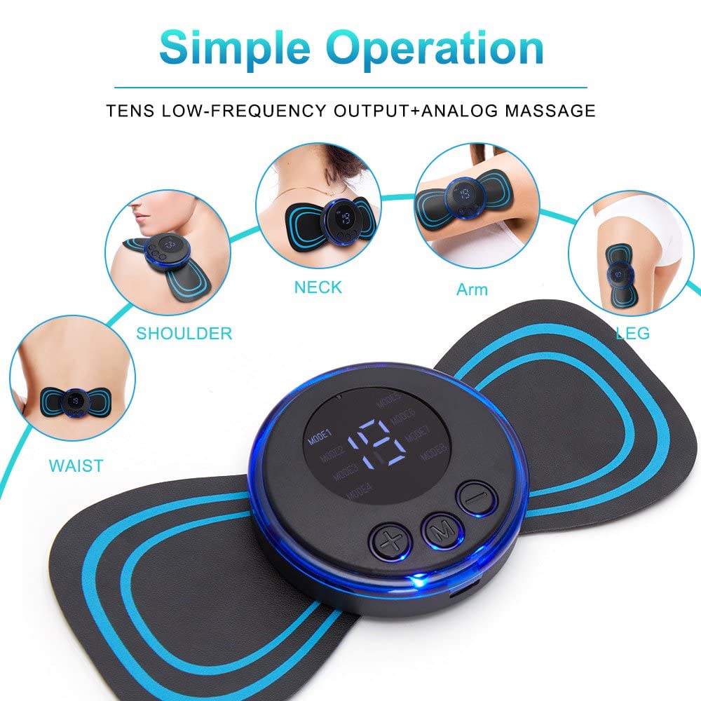 Back Neck Massager for Cervical Pain Back Pain Electric Massager  - Neck Cervical Massager Relaxy™️ Handheld Mini Massager Zaavio®️