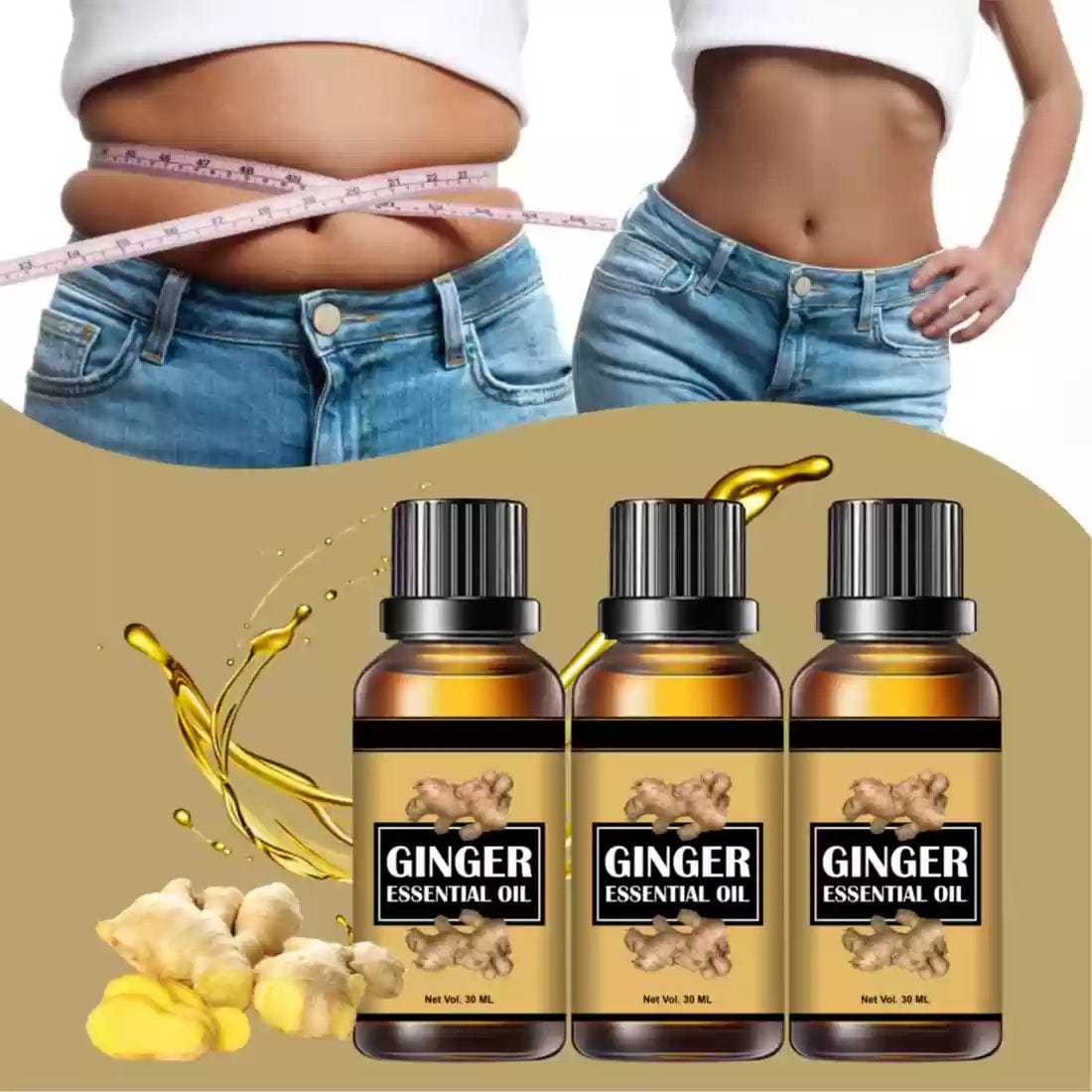 Best Essential Oils Ginger Oil Belly Button Oiling Benefits - Soothyxo™ Soothyxo™ Natural Ginger Oil Zaavio®