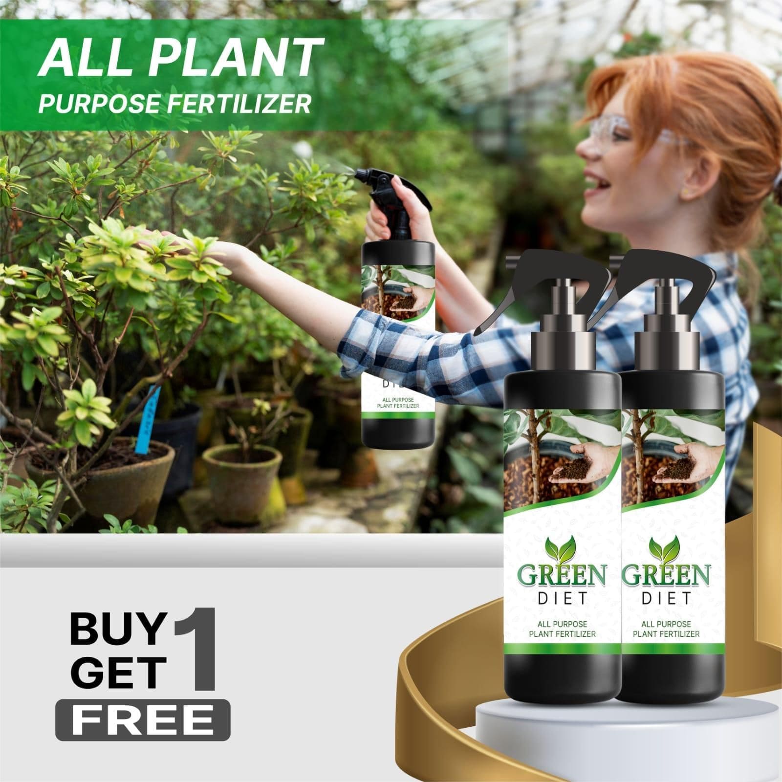 Biofertilizer Green Diet All Purpose Plant Fertilizer (Buy 1 get 1 free) Zaavio®