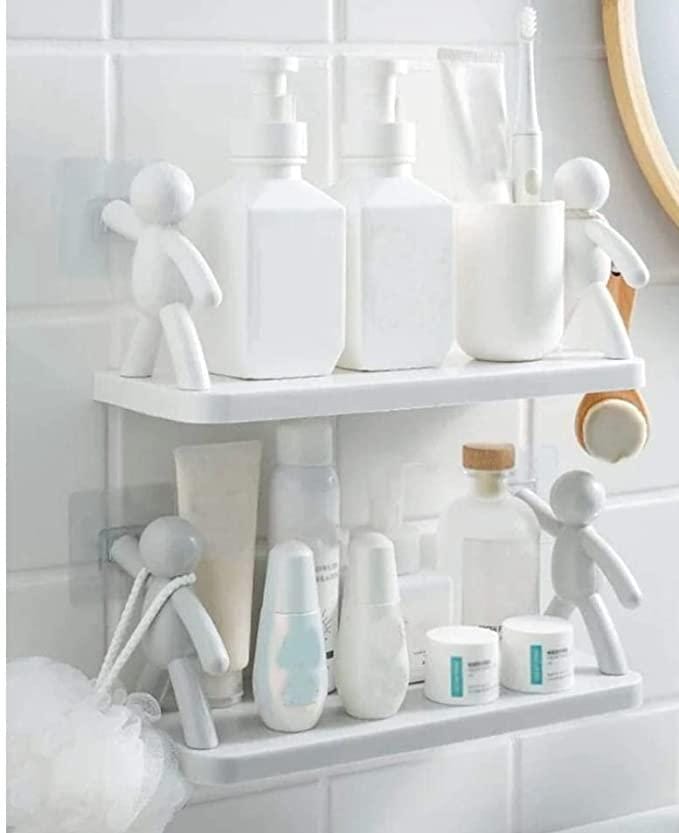 Buy 1 Get 1 Free (Buy 1 Get 1 Free) White Bad Doll Shelf Storage Rack Self-Ship