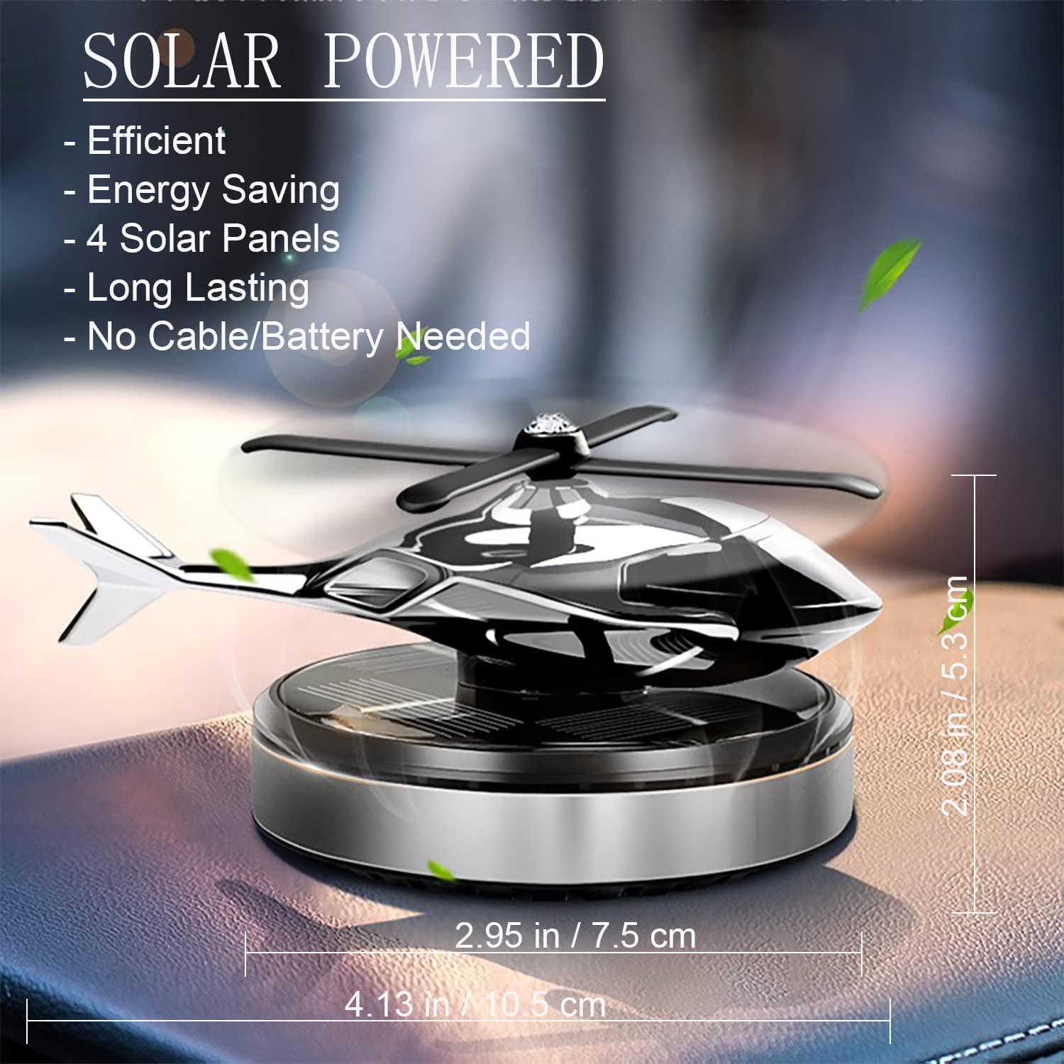 Car Accessories Solar Helicopter Car Air-freshner UtilityMall