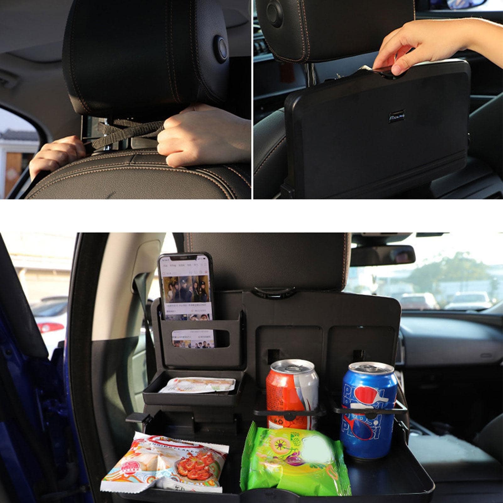 Car Back Seat Organizer Rear Seat Tray Bottle Holder - BackSeat Board™️ BackSeat Board™️ Zaavio®