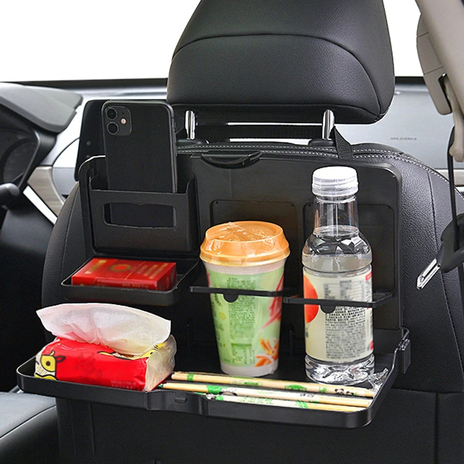 Car Back Seat Organizer Rear Seat Tray Bottle Holder - BackSeat Board™️ BackSeat Board™️ Zaavio®