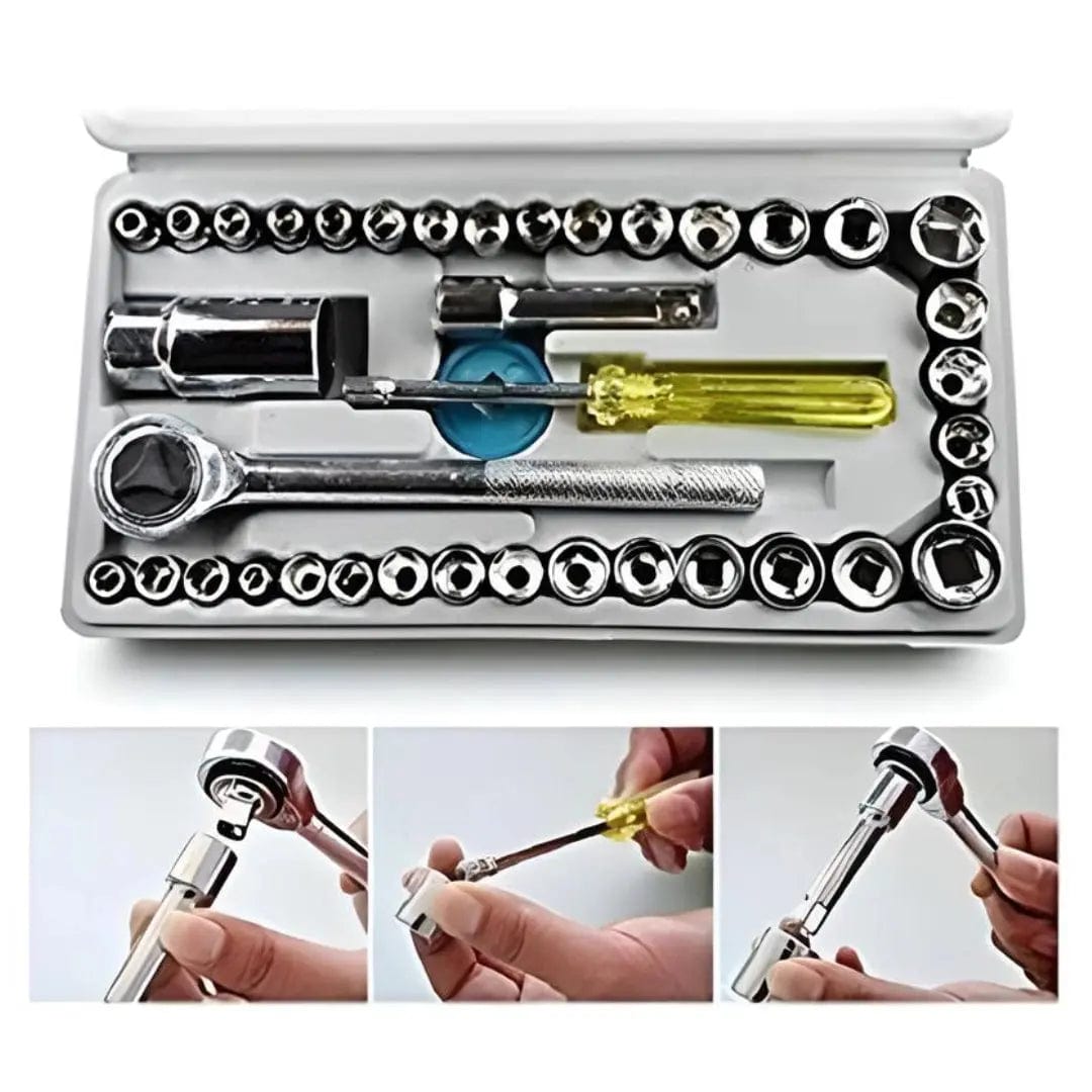 Car & Bike Accessories Multipurpose 40 in 1 Screwdriver Tool Kit Set Zaavio®