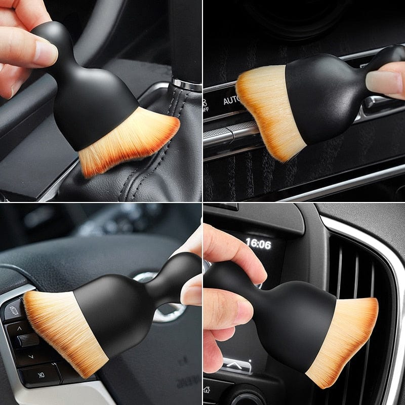 Soft Detail Brushes Car Detailing 3pcs Auto Interior Cleaning