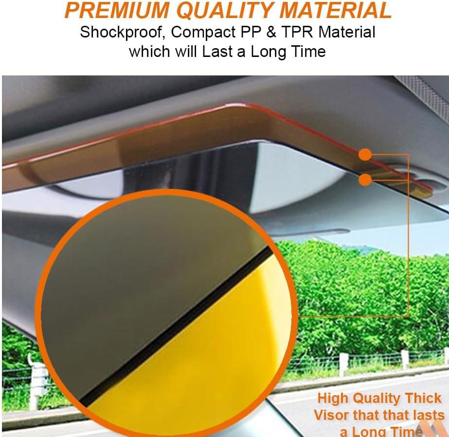 Car Sun Visor | Car Sun Visor Windshield Mirror Protector Anti Glare - Car Sun Visor 2-in-1 Day & Night Eye Protection Visor