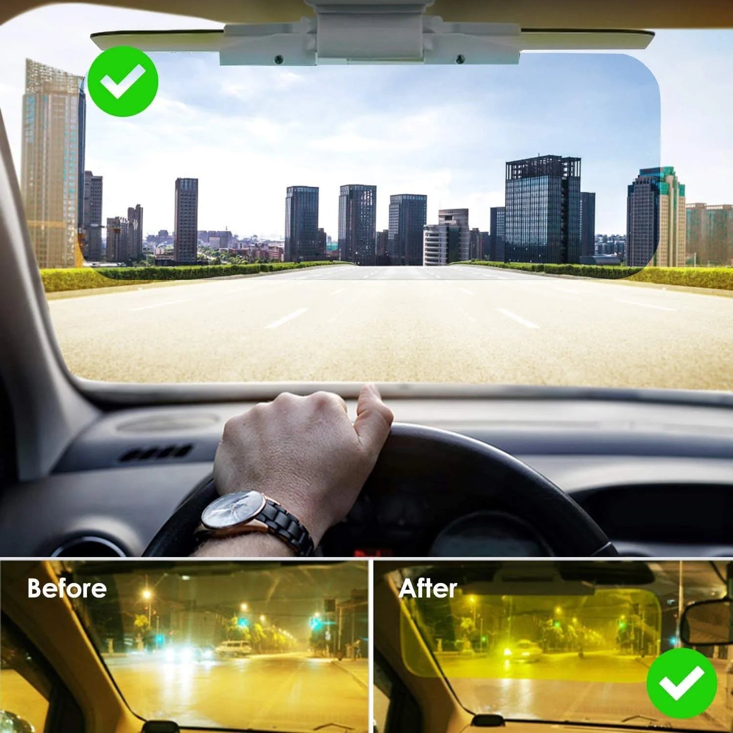 2-in-1 Day & Night Eye Protection Visor - Image 5