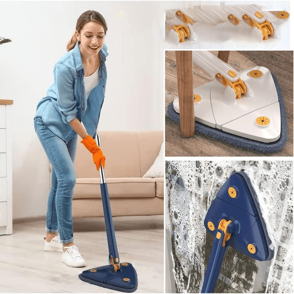 Cleaning Mop Floor Cleaner Rotating Microfiber Pocha - Moptrio™️ Moptrio™️ Zaavio®