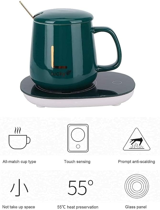 Coffee Warmer Mug | Coffee Mug Ceramic Electric Travel Smart Heated Cup Coffee Warmer Mug Zaavio®