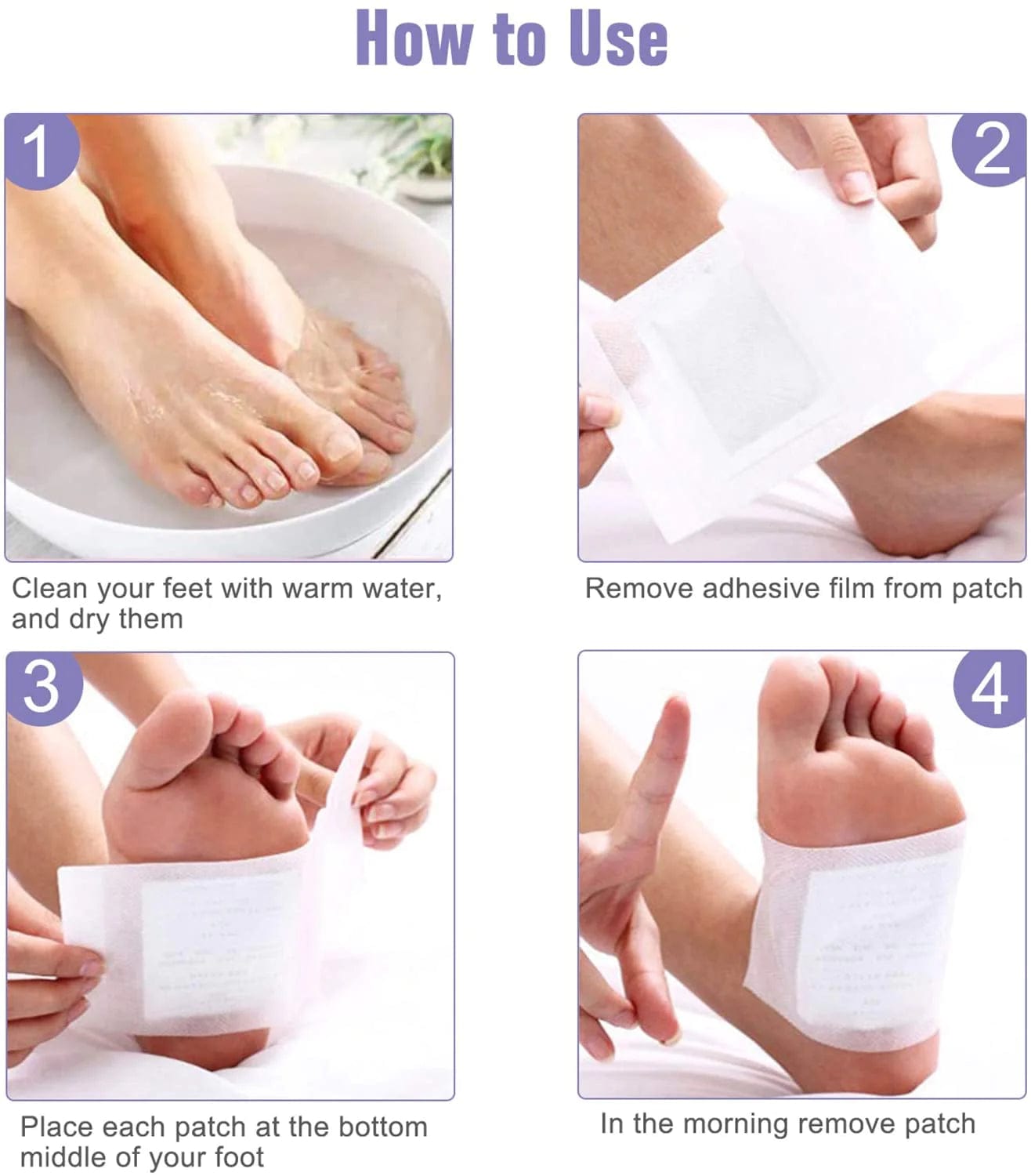 Detox Foot Pads Cleansing Patch  - DEOXIFY™️ - Pack of 10 DEOXIFY™️ - Pack of 10 Zaavio®
