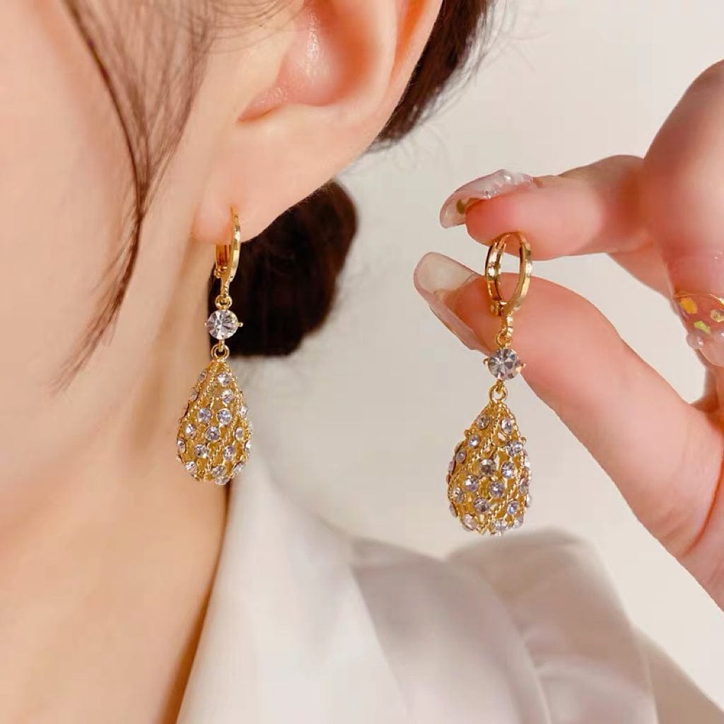 Diamond Water-Drop Earrings Zaavio®