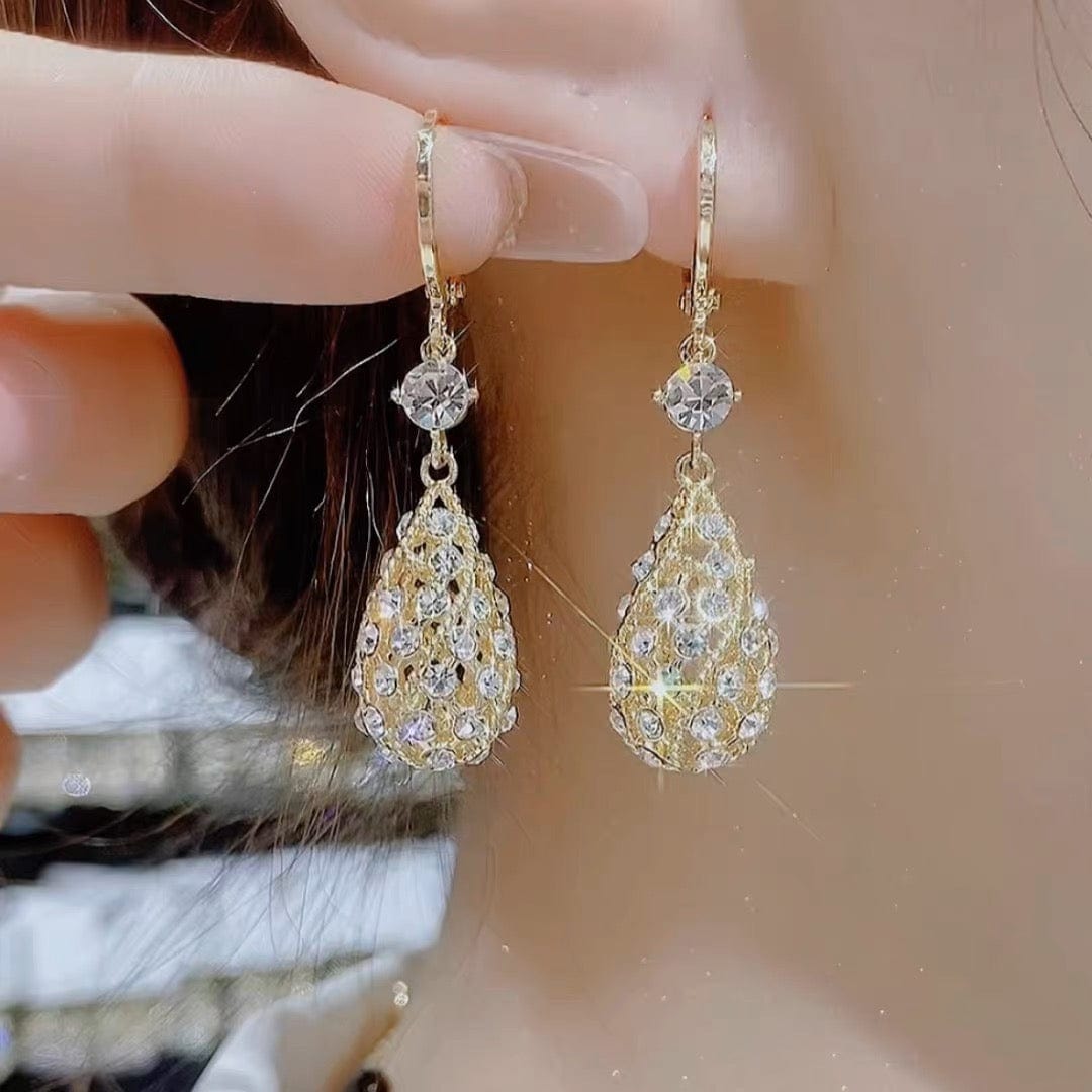 Diamond Water-Drop Earrings Zaavio®