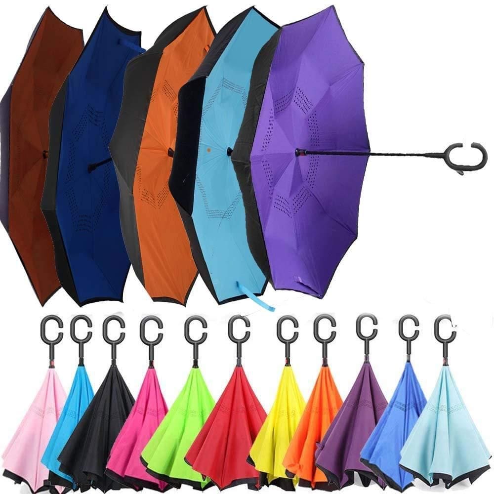 Double Layer Inverted Reversible Umbrella (Multicolor) Roposo Clout