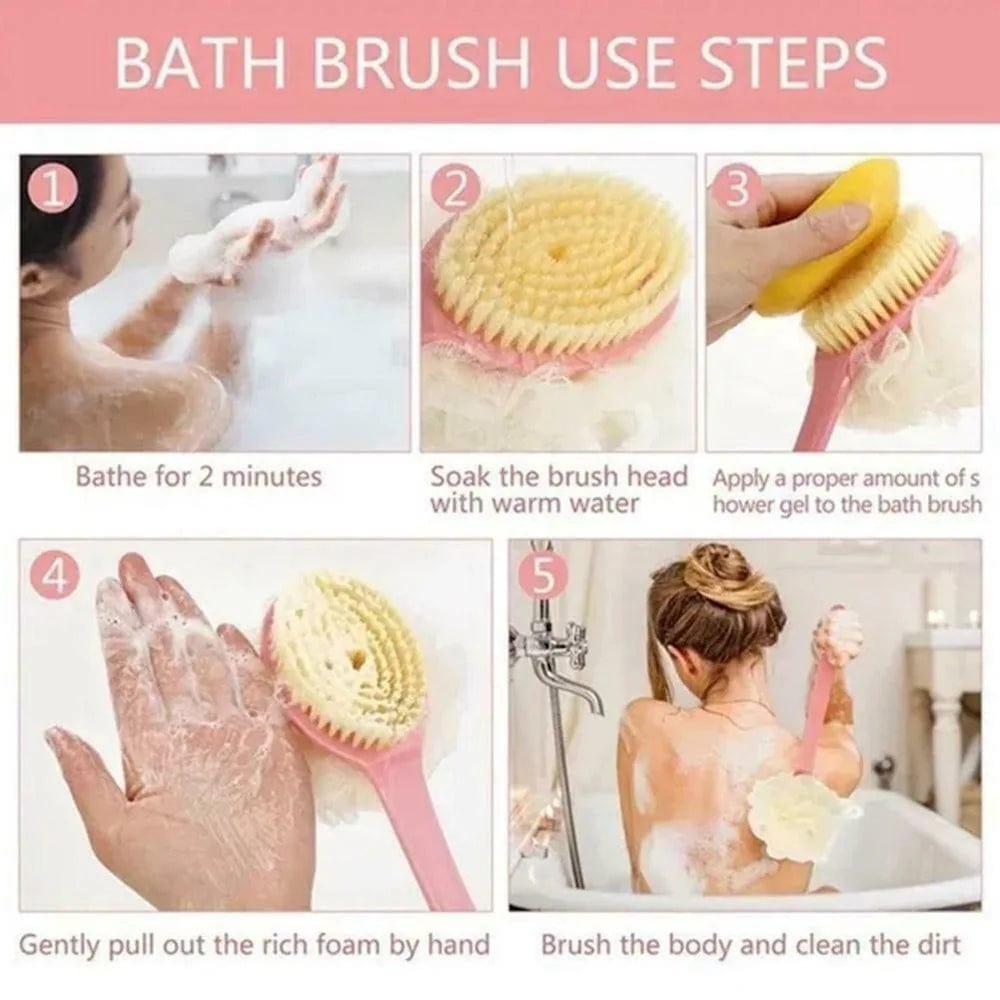 Double Sided Bath Brush Scrubber for bathing Zaavio®