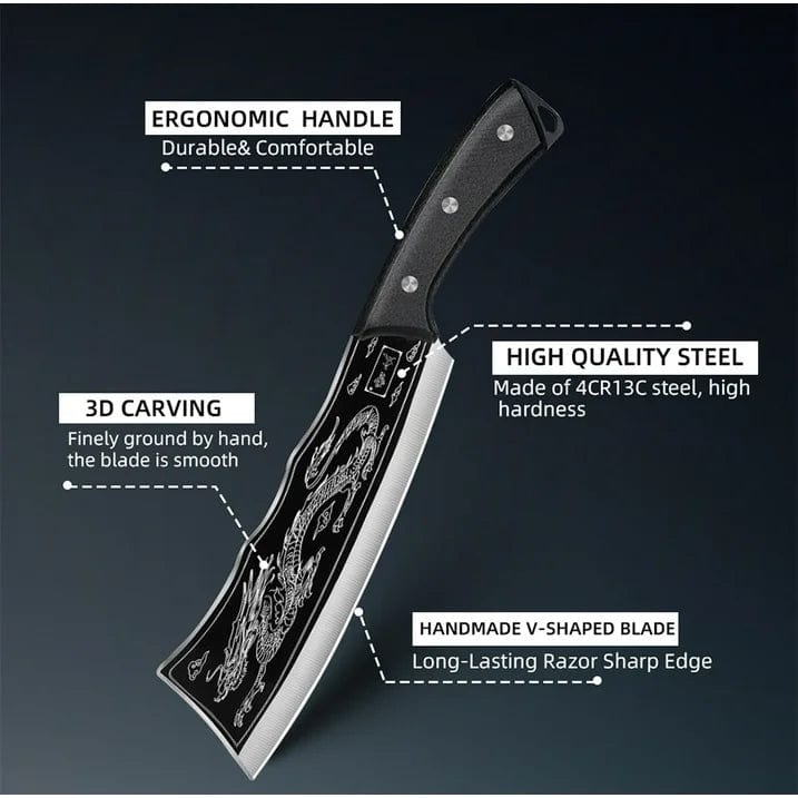 Dragon Knife Japanese Titanium Steel Edition Cleaver/Knife (Copy) Zaavio®