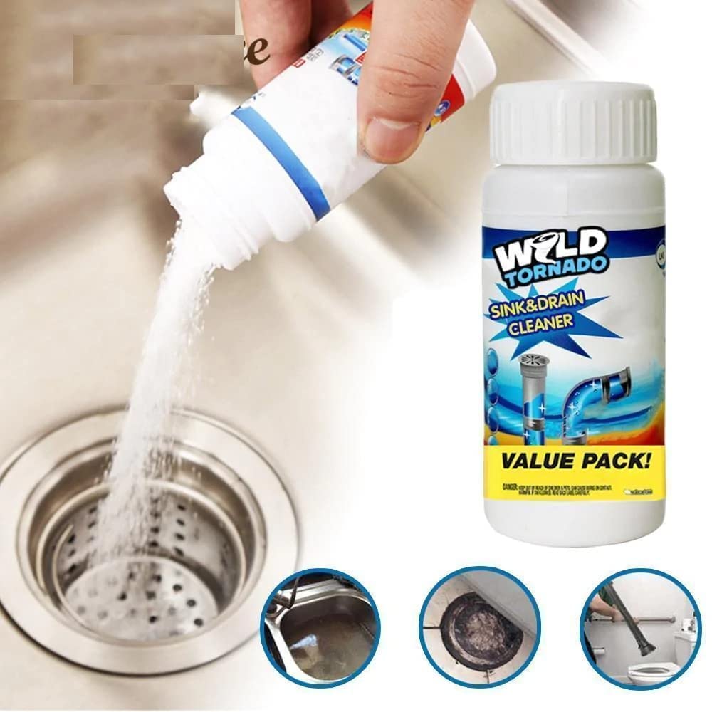 Drain Cleaner Powder Sink Drain Pipes Toilet Blockage Cleaner - Drainizer™️  Drainizer™️ (Buy 1 Get 1 Free) Zaavio®