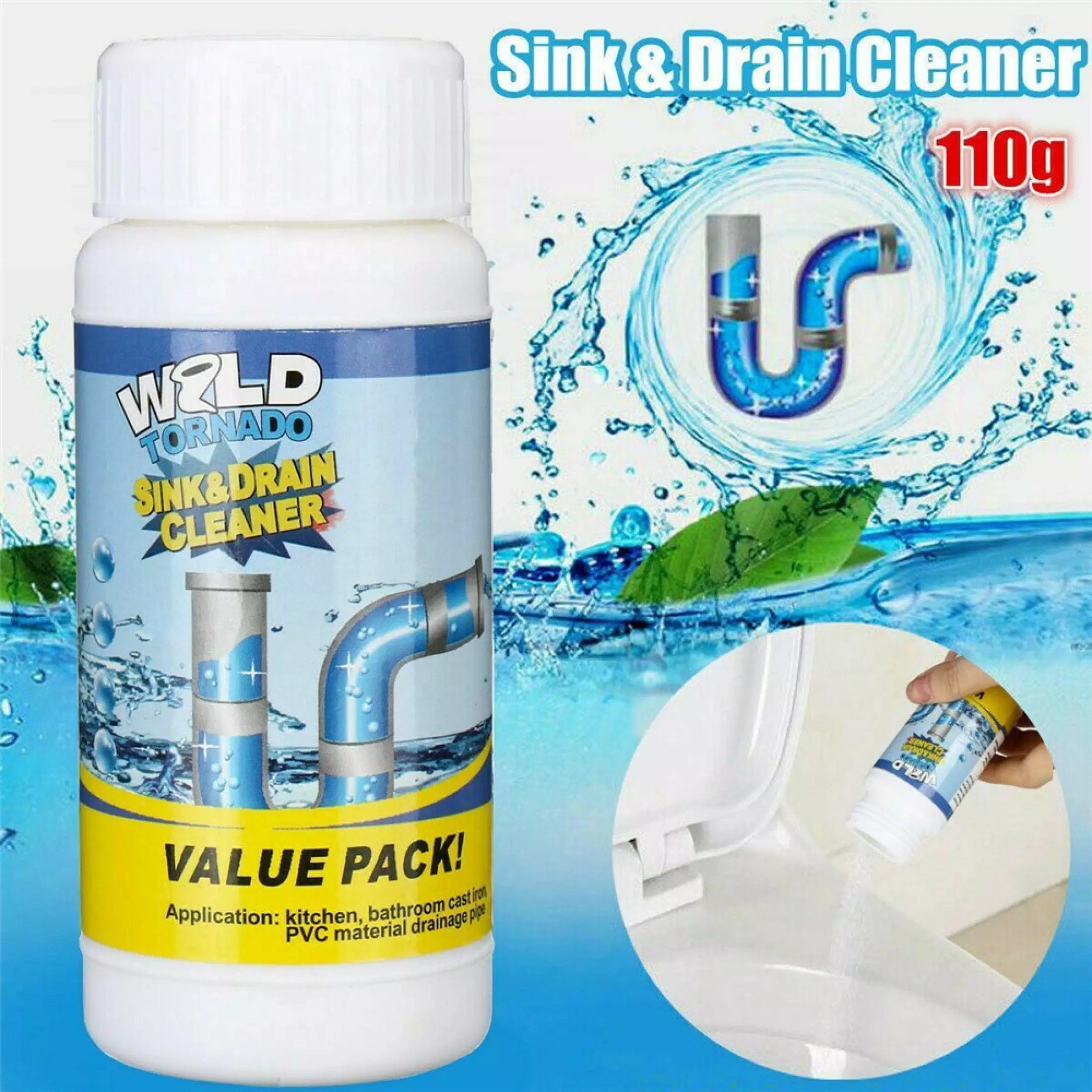 Drain Cleaner Powder Sink Drain Pipes Toilet Blockage Cleaner - Drainizer™️  Drainizer™️ (Buy 1 Get 1 Free) Zaavio®