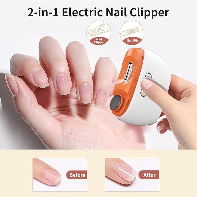 Electric Nail Clipper & Polisher | Nail Clipper Trimmer Electric Nails Health Products Care Accessories - Electric Nail Clipper & Polisher