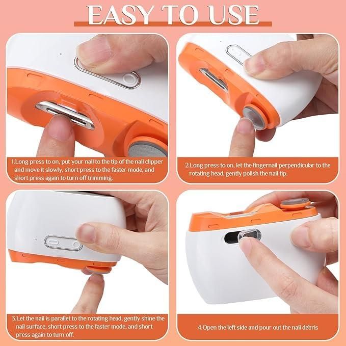 Electric Nail Clipper & Polisher | Nail Clipper Trimmer Electric Nails Health Products Care Accessories - Electric Nail Clipper & Polisher