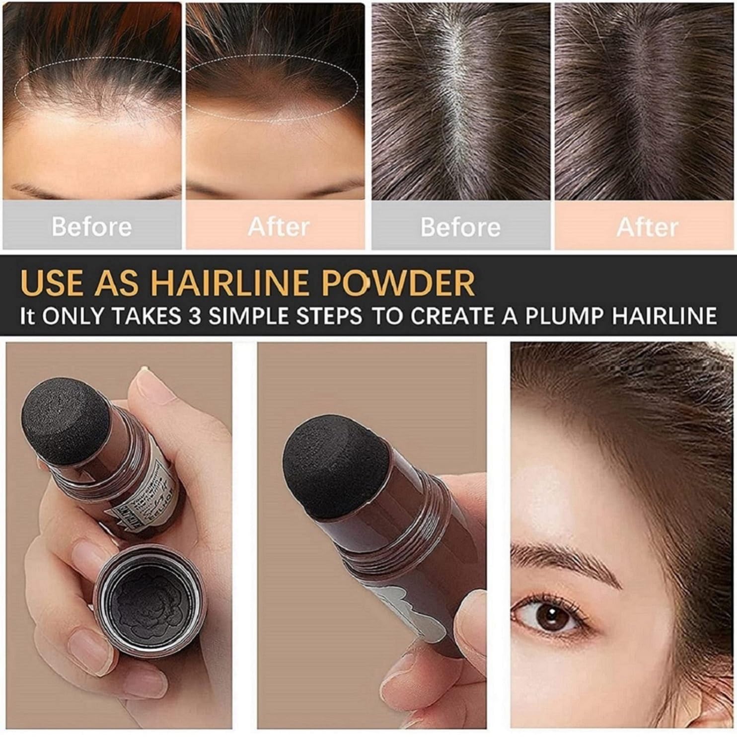 Eyebrow Filler Colour Makeup Shadow Powder Stencil Kit - Restoryz™️ Restoryz™ Hair Coloring Sponge (Pack of 2) Zaavio®