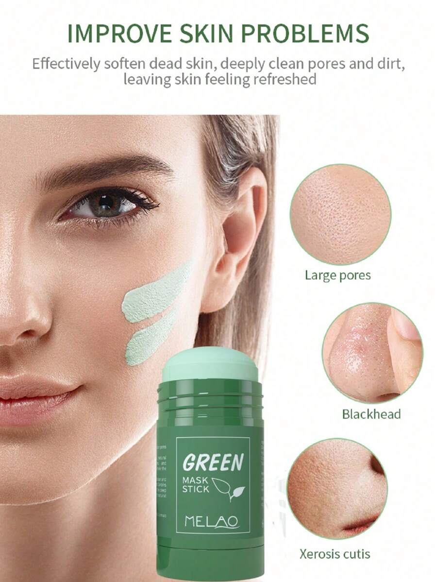 Face Pack For Glowing Skin Green Tea Skin Brightening Facial Pack - Exfolyn™ Skin Care Masks & Peels Exfolyn™ Green Tea Mask Stick Zaavio®