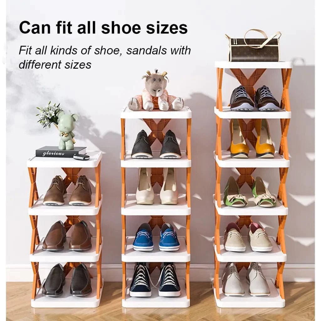 Free Size 4 Layer Shoes Organizer ( Pack of 2 ) Setupid