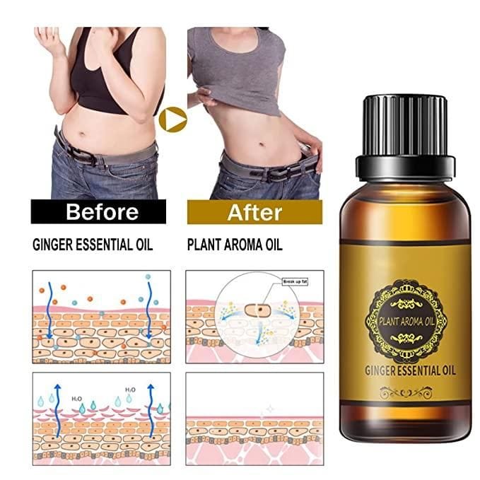 Free Size BELLY DRAINAGE GINGER OIL (BUY 1 GET 1 FREE) Roposo Clout