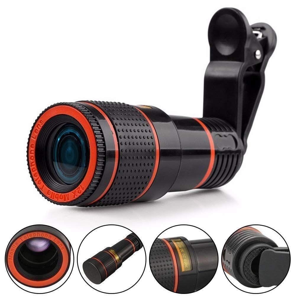 Free Size Protable HD 12x Optical Zoom Camera Telescope Lens Monocular Travel Hiking Tour Roposo Clout