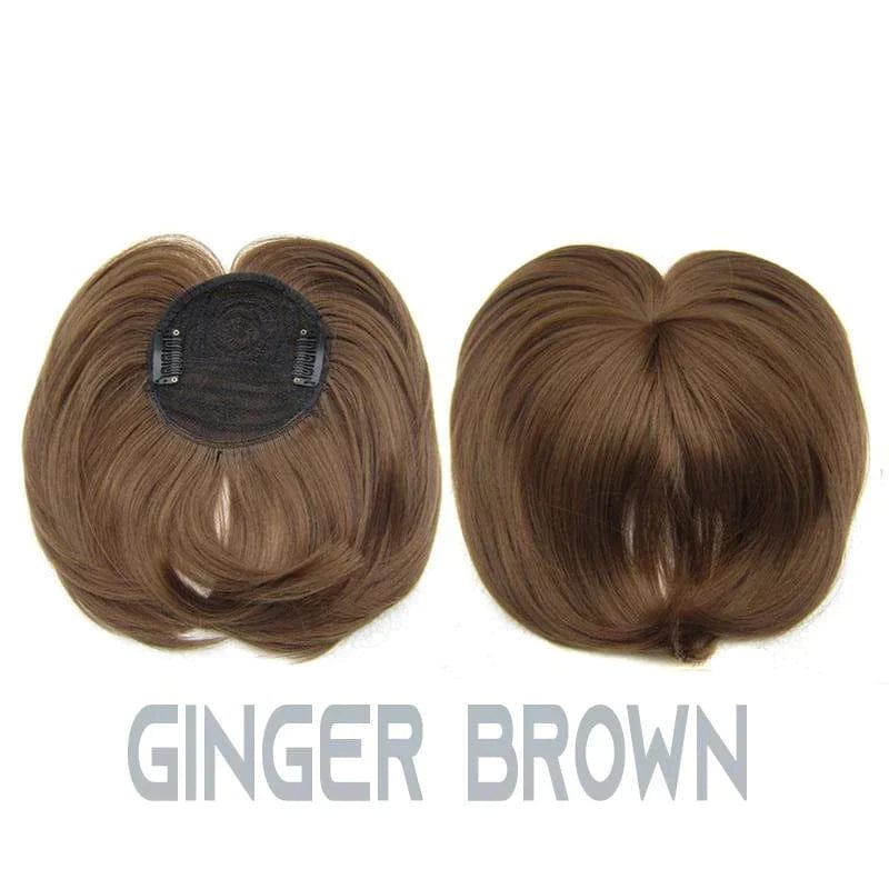 Ginger Brown Magic Clip-on Hair Topper ValluePoint