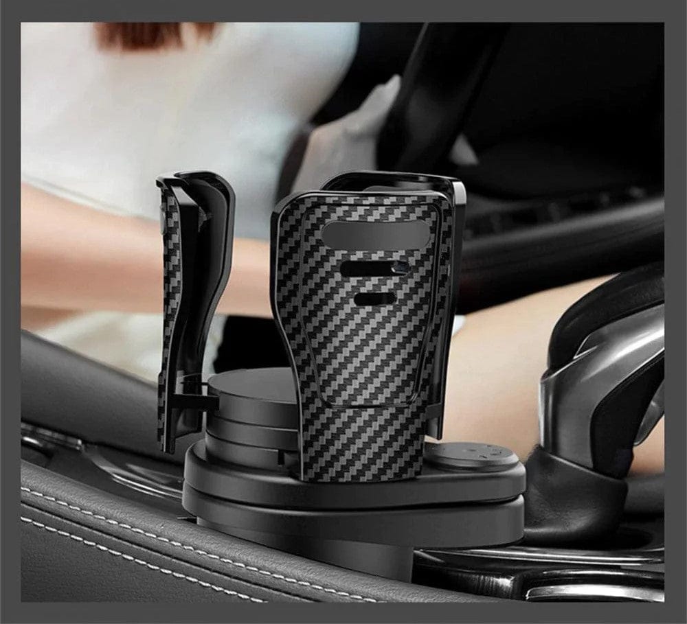 Glass Holder Cups Car Mug Holder Accessories Car Drinks Holder   - 2 in 1 Multifunctional Car Drink Cup Glass Holder - 360° Rotatable Cuput™️ Roposo Clout