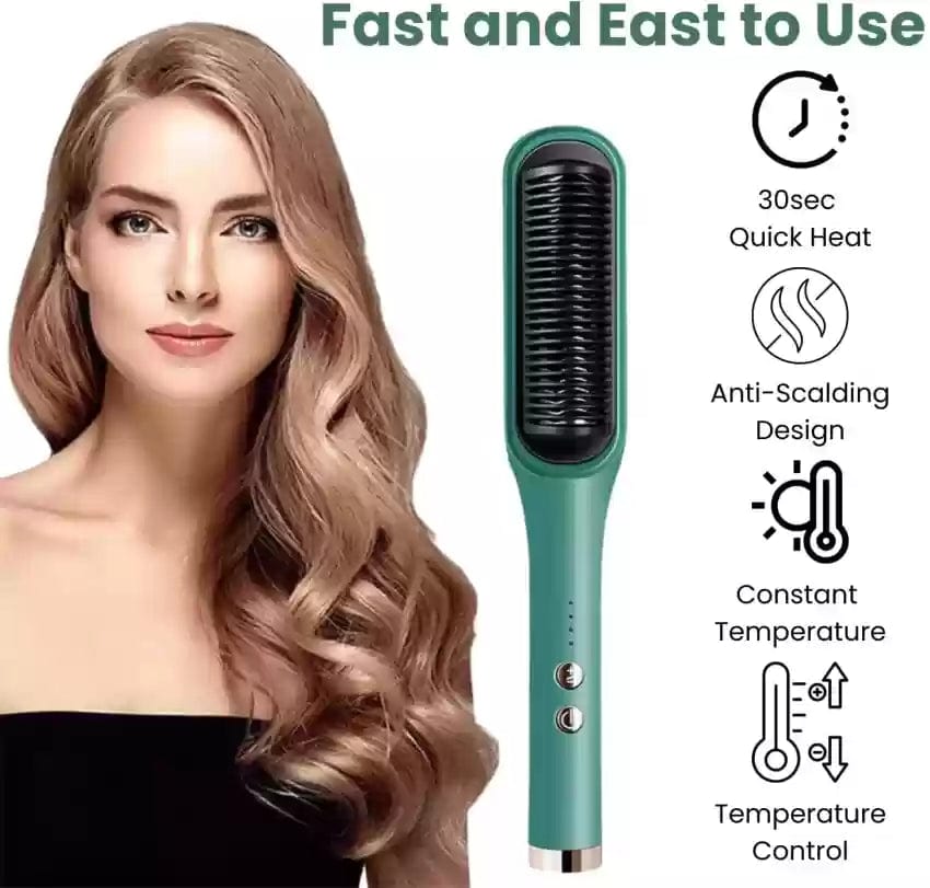 Hair Straightening Brush Electric Comb Heat Straightener - Stylixo™ Stylixo™ Hair Straightener Comb Zaavio®