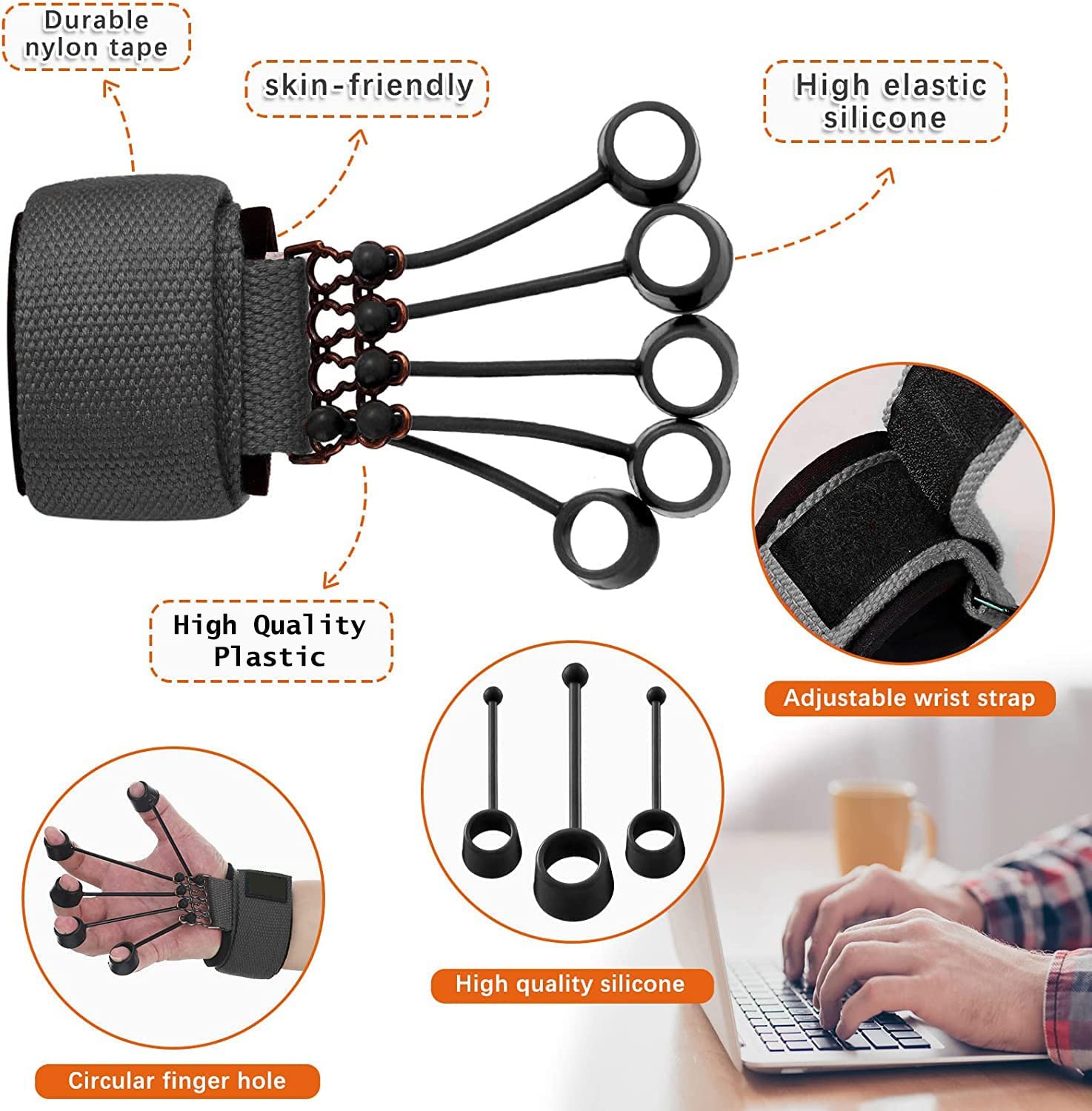 Hand and Forearm Grip Strengthener Zaavio®